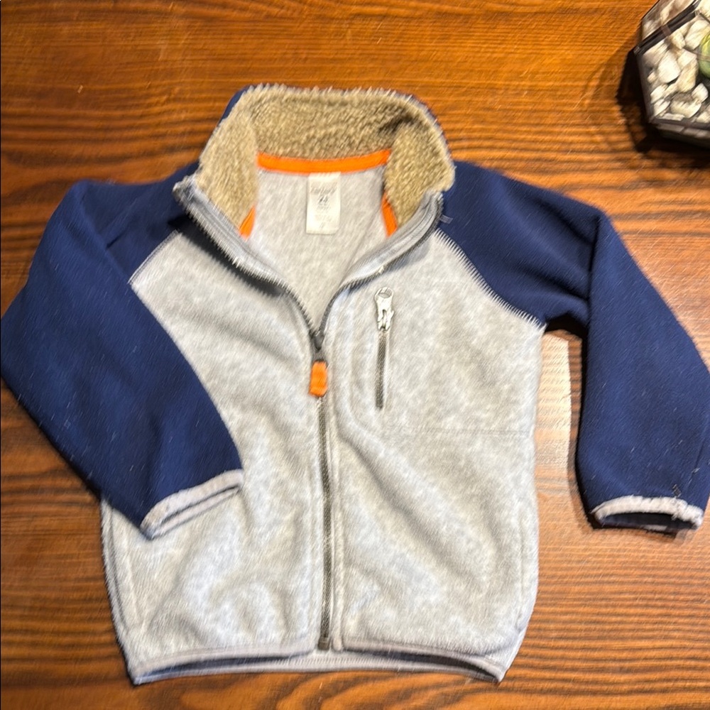 Kids Carter’s Blue and Gray Fleece Jacket
